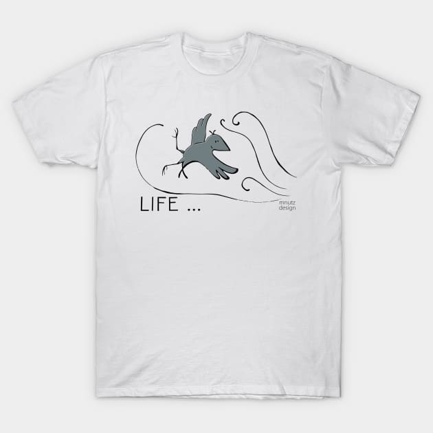 Wordplay - urban crow - LIFE T-Shirt by mnutz